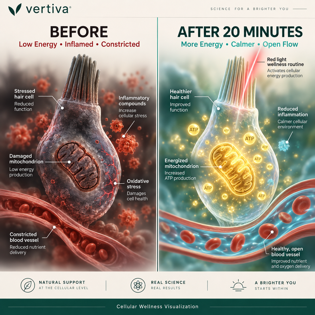 Vertiva Balance™ Red Light Earbuds