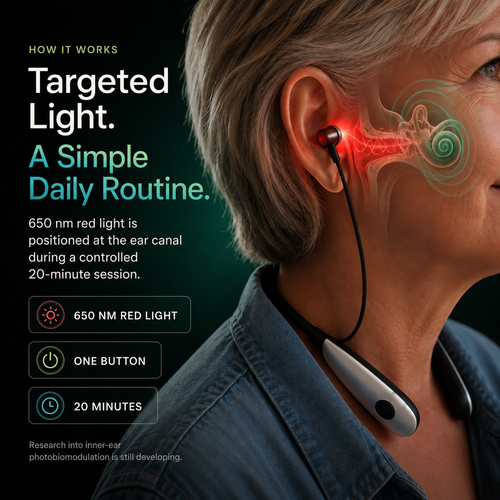 VertiRelief Red Light Therapy Earbuds
