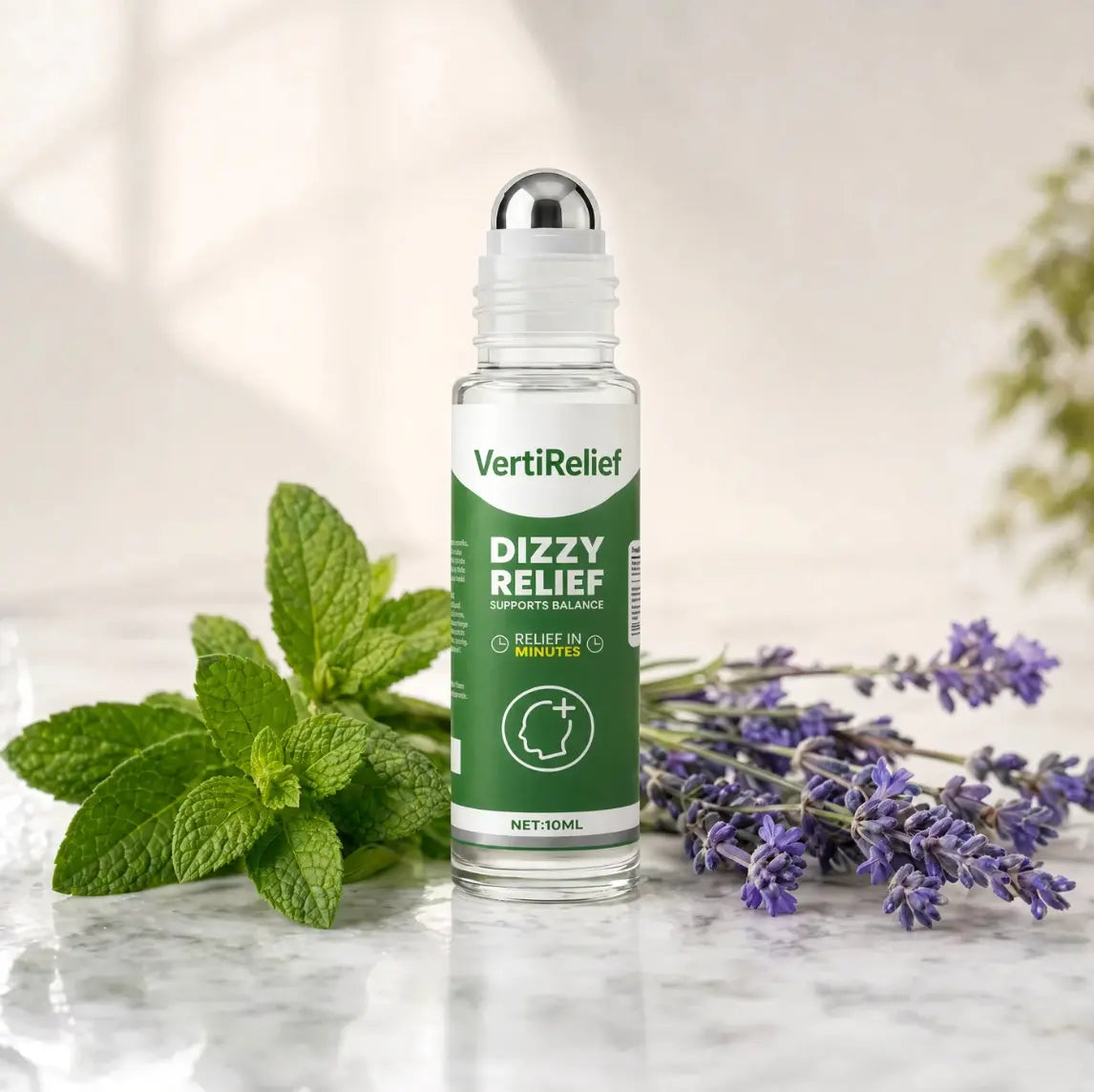VertiRelief Dizzy Relief roll-on with mint and lavender
